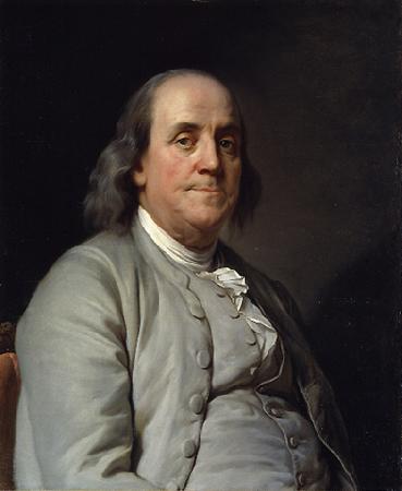 Joseph-Siffred Duplessis Portrait of Benjamin Franklin Germany oil painting art